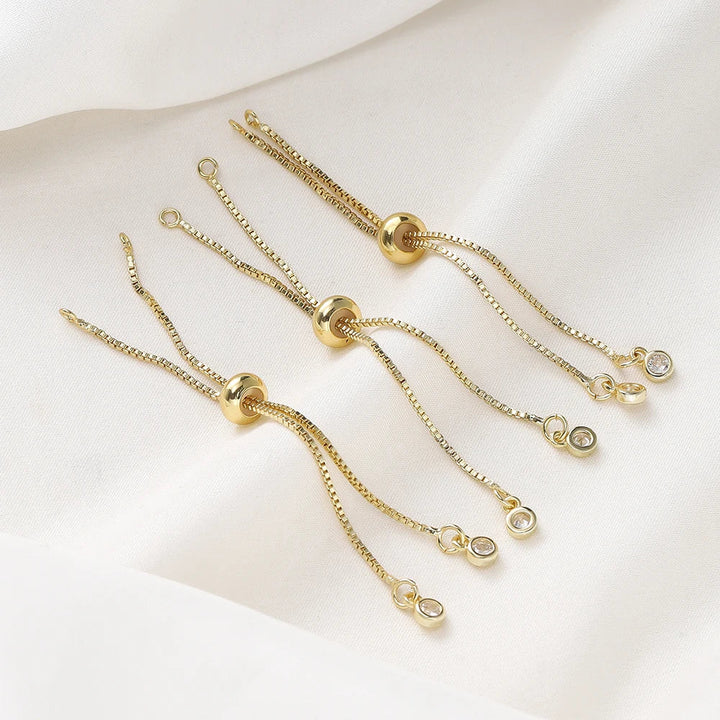 Women's Adjustable Slider Chains for DIY Bracelet Making-The Yellow Prime
