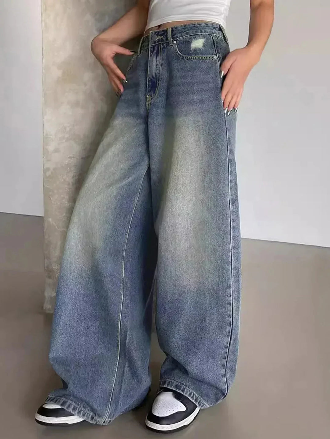 Nora | Women's Baggy Wide Leg Jeans - Comfortable and Stylish Fit-The Yellow Prime