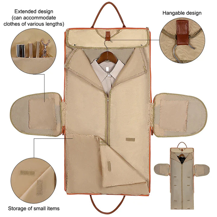 Women's Large Capacity Waterproof Travel Suit Storage Bag-The Yellow Prime