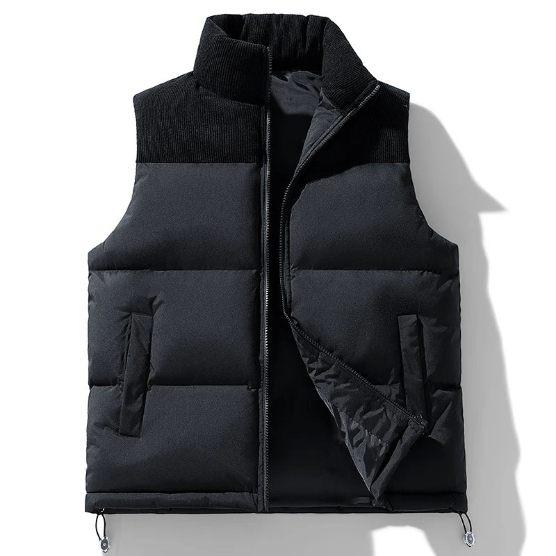 Men's Quilted Puffer Vest Jacket for Warmth and Style