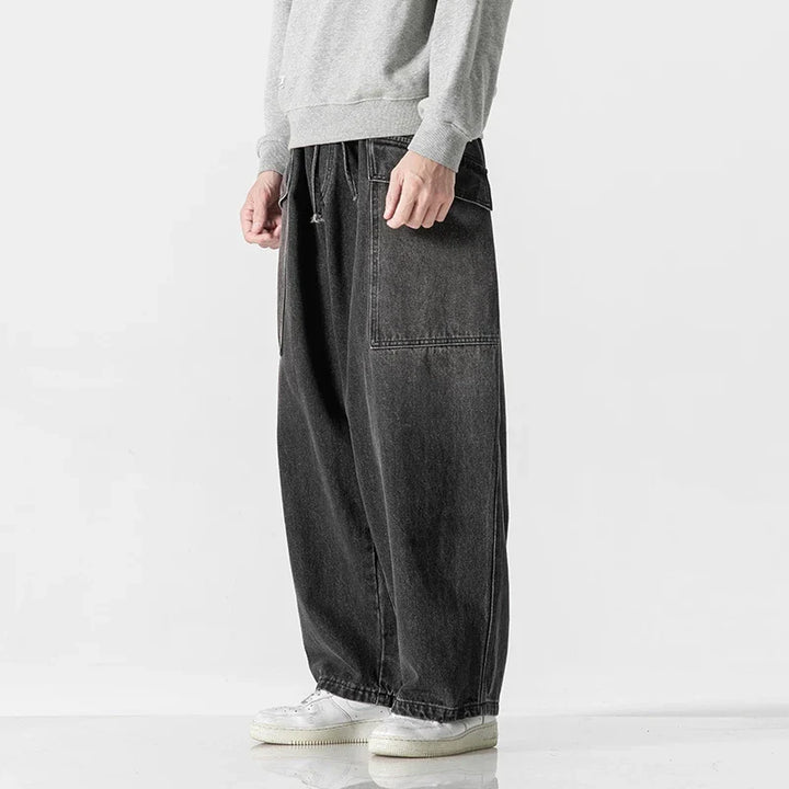 Men's Wide-Leg Relaxed Fit Denim Jeans