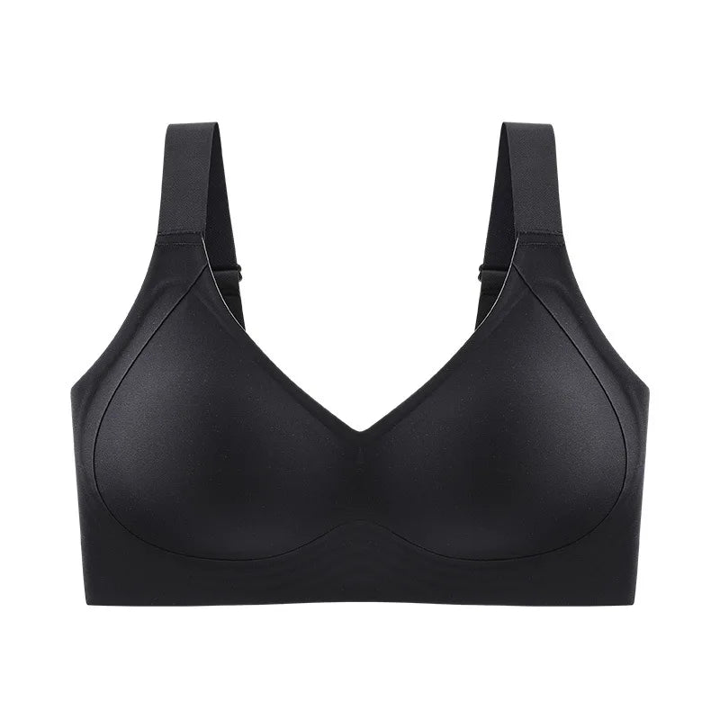 Women's Seamless Plus Size Push-Up Bra Thin Cup Wireless Bralette-The Yellow Prime