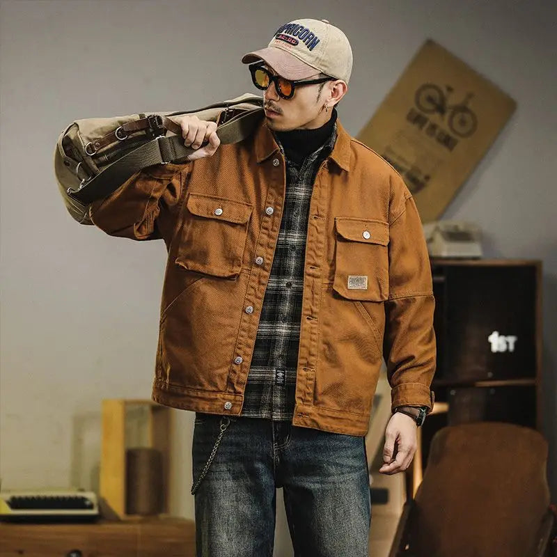 Men's Canvas Jacket - Brickstone Style-The Yellow Prime