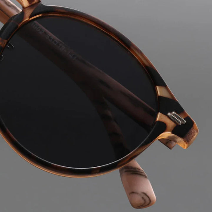 Round UV Protection Scratch-Resistant Sunglasses