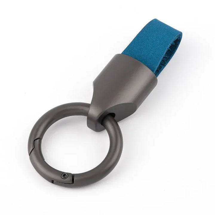 Women's Cowhide Leather Keychain Carabiner Ring for Daily Use-The Yellow Prime