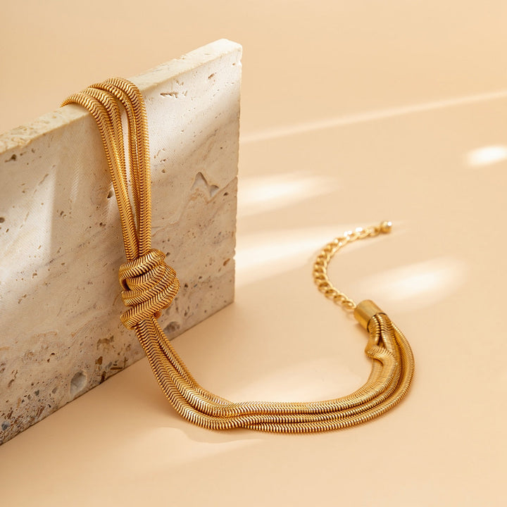 Eliana | Women's Trendy Elegant Knot Necklace-The Yellow Prime