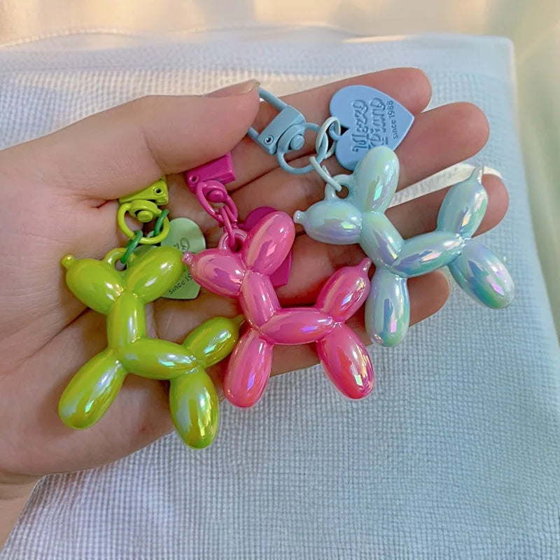 Women's Cute Balloon Dog Keychain Resin Bag Pendant for Fall 2025-The Yellow Prime