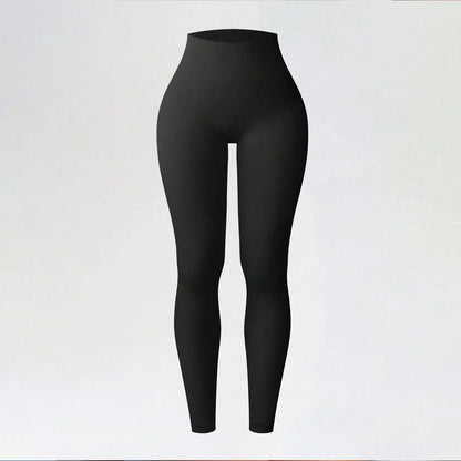 Leggings de ioga sem costuras, de cintura subida, para mulher, para fitness e corrida