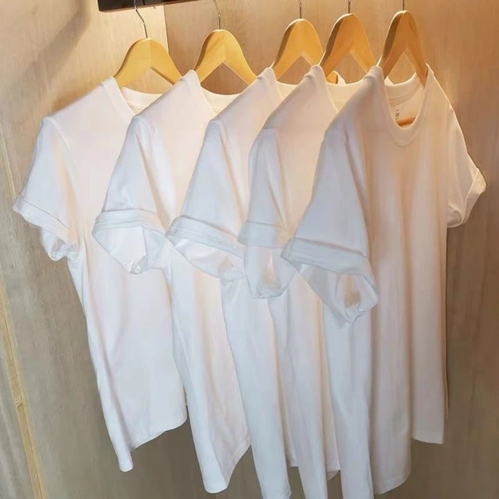 Men's 2PCS 100% Cotton Short Sleeve Casual T-Shirts-The Yellow Prime