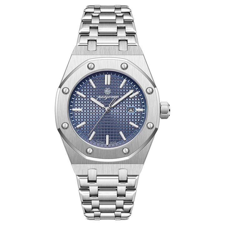 Men's Waterproof Quartz Stainless Steel Business Watch with Date-The Yellow Prime