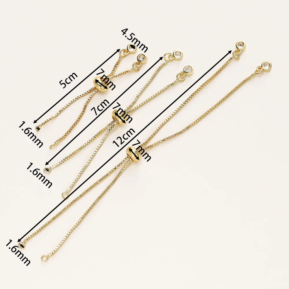 Women's Adjustable Slider Chains for DIY Bracelet Making-The Yellow Prime