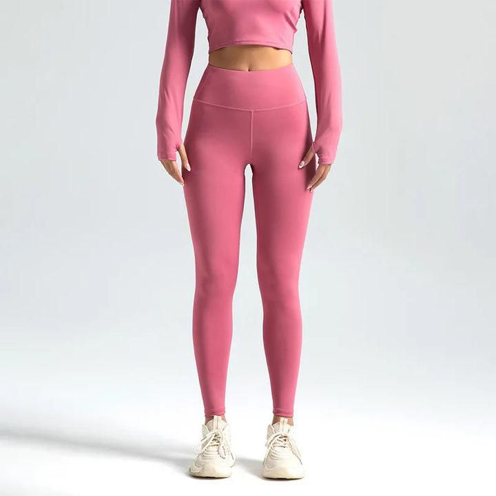 Leggings de ginásio Y2K de cintura subida para mulher, com efeito lifting no rabo
