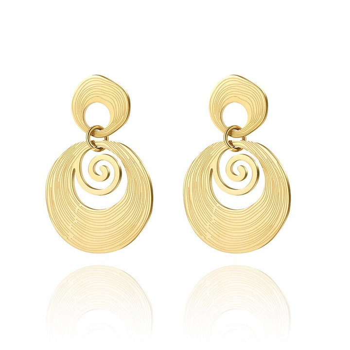 Bea | Women's Elegant Gold Stainless Steel Earrings for Modern Style-The Yellow Prime