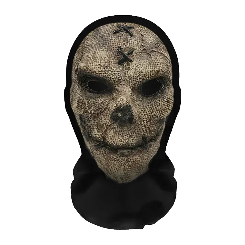 Halloweens morsomme cosplay-parykk- og maskesett for kreativ hodebekledning