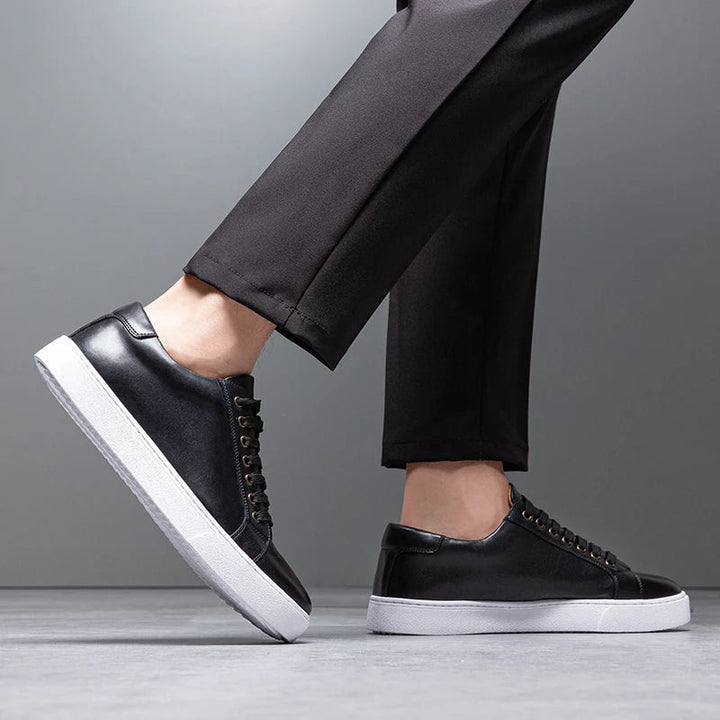 David | Men's Leather Sneakers-The Yellow Prime