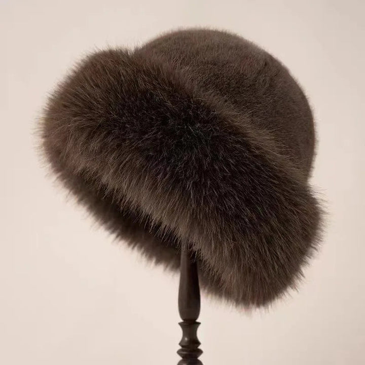 Women's Luxury Faux Fur Winter Hat in Heidi Style-The Yellow Prime