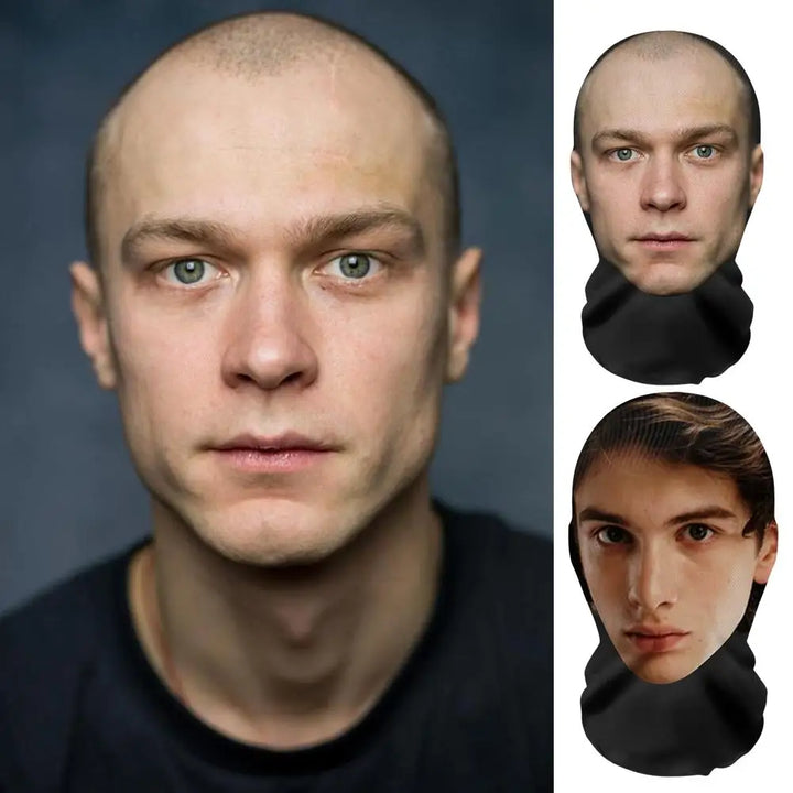Halloweens morsomme 3D-printede heldekkende ansiktsmaske for kostymer og cosplay