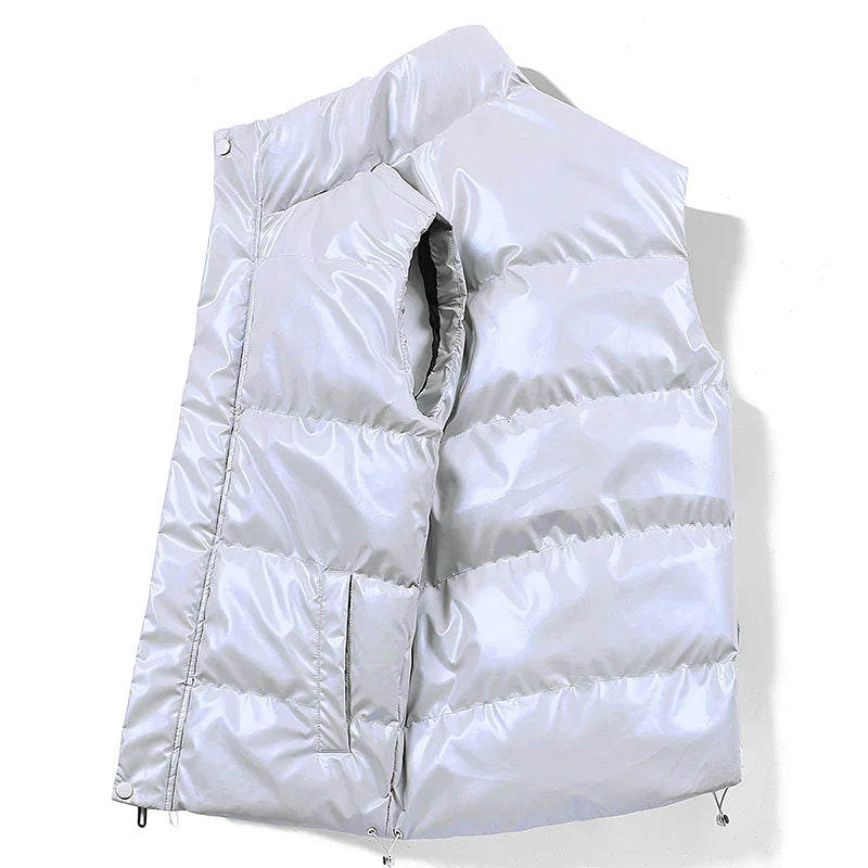 Men's Warm Quilted Down Vest - Duck Down for Winter