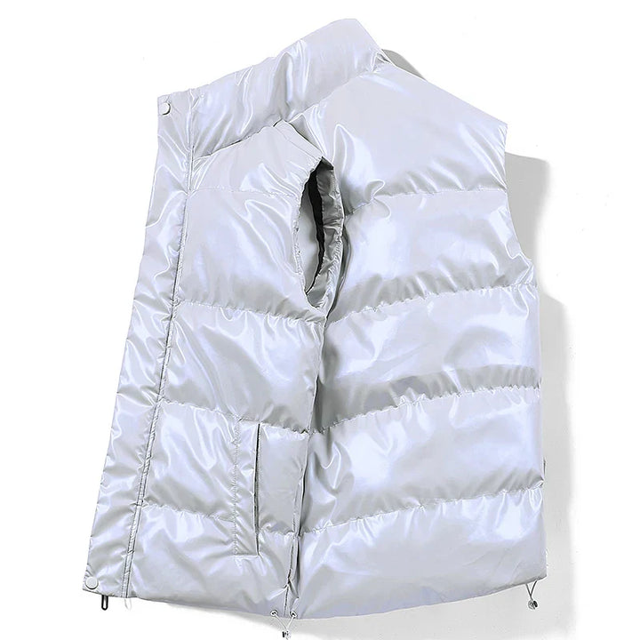 Men's Warm Quilted Down Vest - Duck Down for Winter