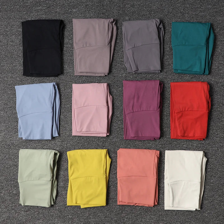 Nylon yogalegging voor dames met hoge taille voor workout en fitness