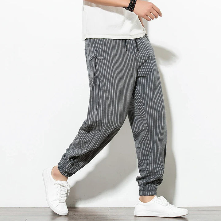 Men's Cotton Linen Pants-The Yellow Prime