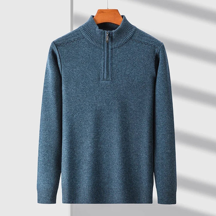 Robert | Men's Wool Blend Quarter-Zip Sweater