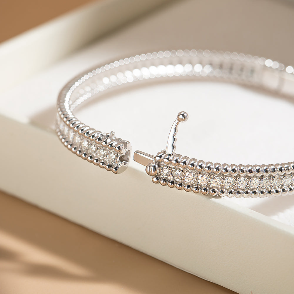 [Women's 2mm Moissanite Tennis Bracelet in 18K Gold Plated]-The Yellow Prime