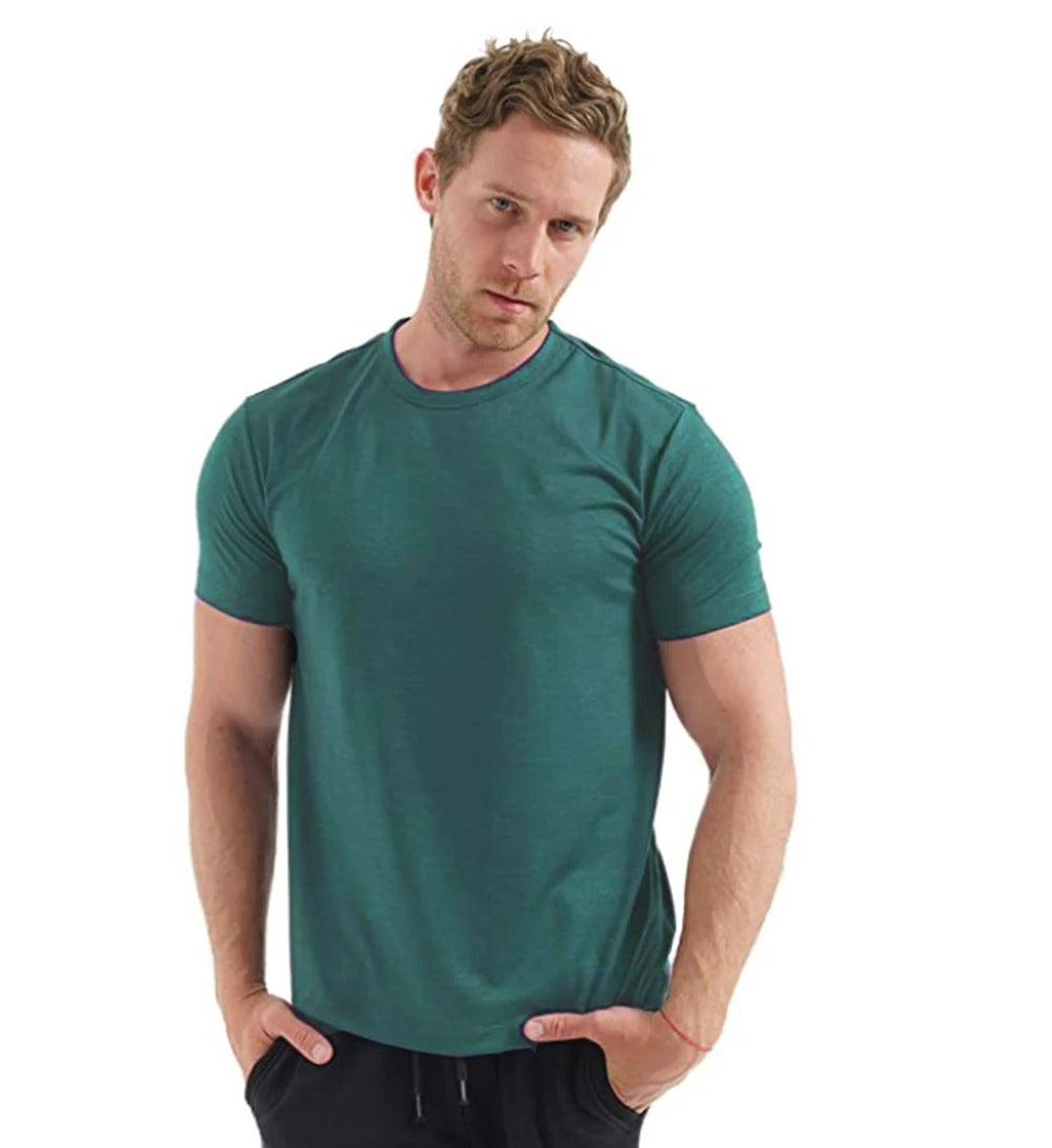 Men's Superfine Merino Wool Base Layer T-Shirt and Socks Set-The Yellow Prime