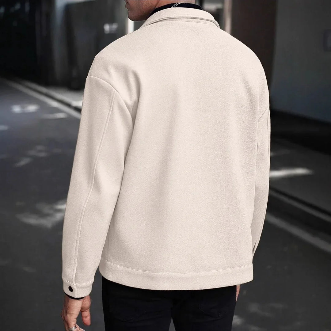 Evan | Men's Wool Button-Up Jacket