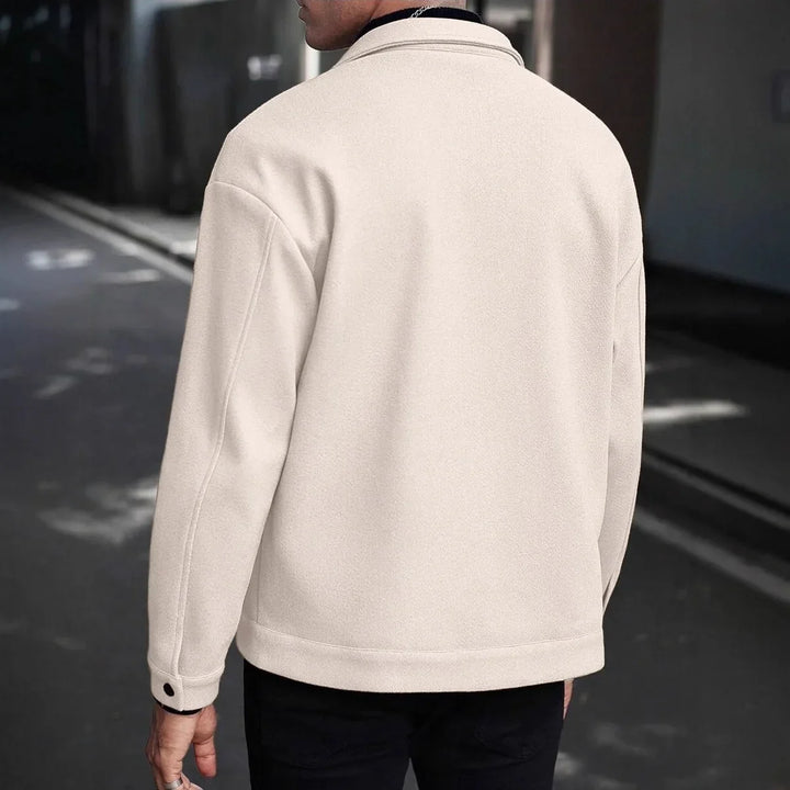 Evan | Men's Wool Button-Up Jacket