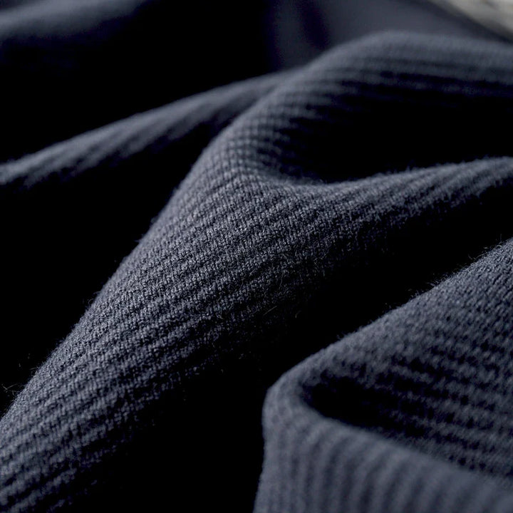 Men's Two-Tone Merino Cardigan-The Yellow Prime