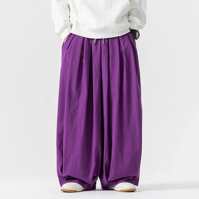 Men's Wide-Leg Pants - Stylish and Comfortable Fit-The Yellow Prime