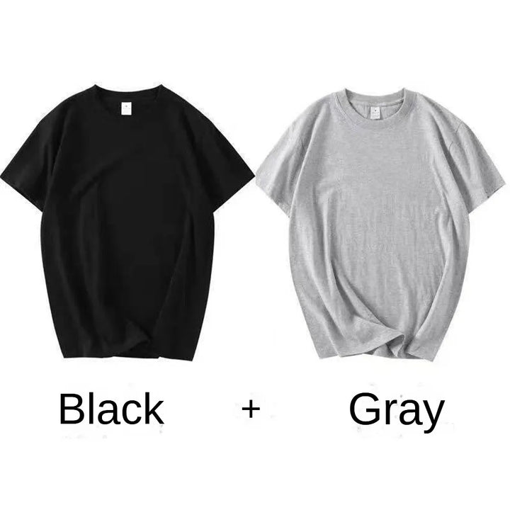 Men's 2PCS 100% Cotton Short Sleeve Casual T-Shirts-The Yellow Prime