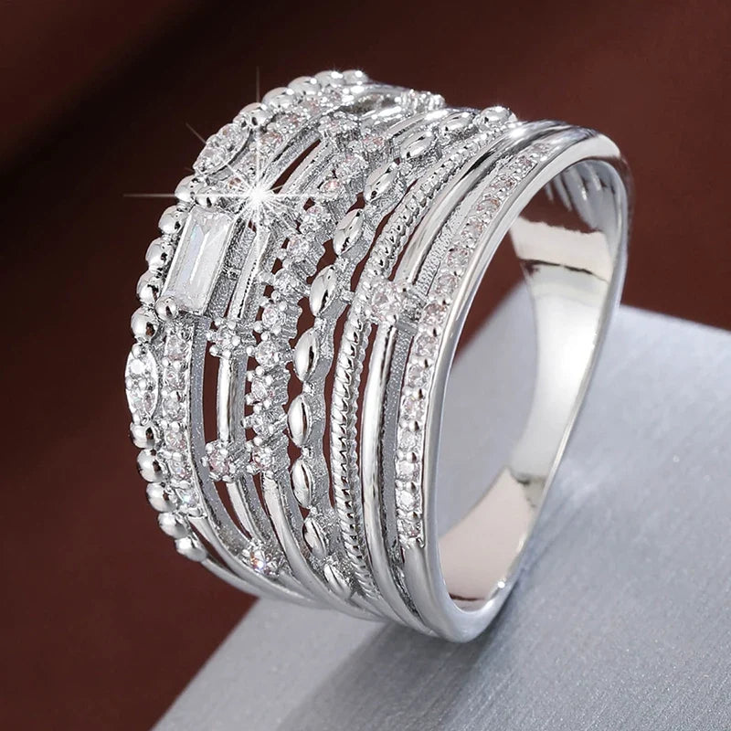 Elegant Cascade Ring - Stunning Design for Any Occasion