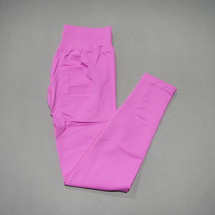 Nahtlose Yoga-Leggings mit hohem Bund und Bauchkontrolle für Damen
