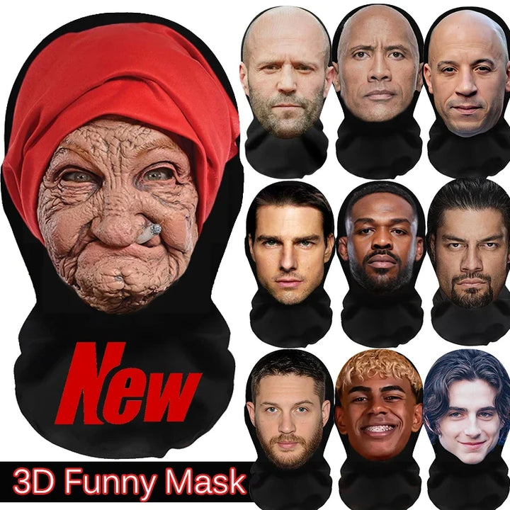 Halloweens realistiske cosplay-masker til kostumer og forklædninger