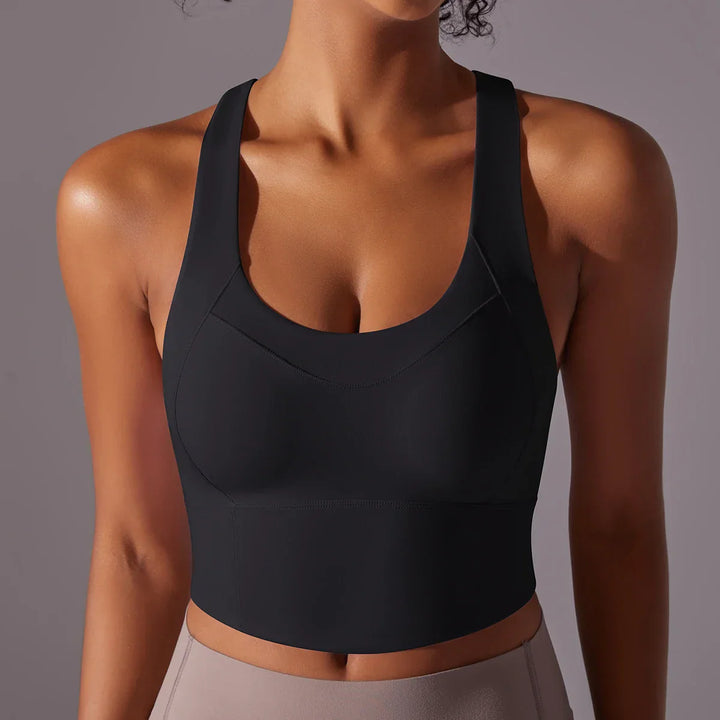 Women's Sporty Yoga Bra with Close-Fitting Design-The Yellow Prime