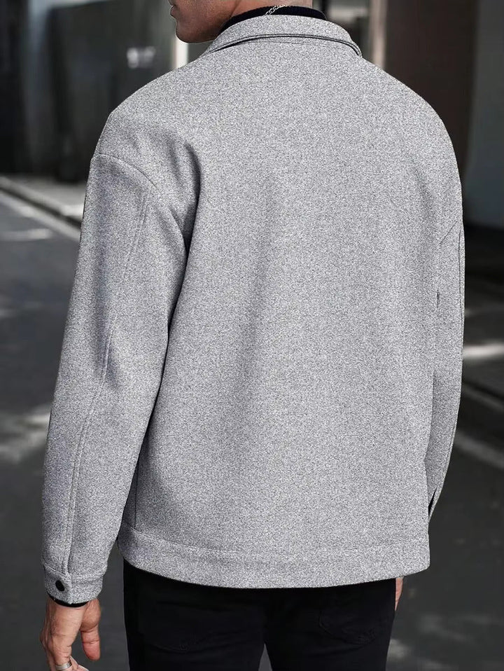 Evan | Men's Wool Button-Up Jacket