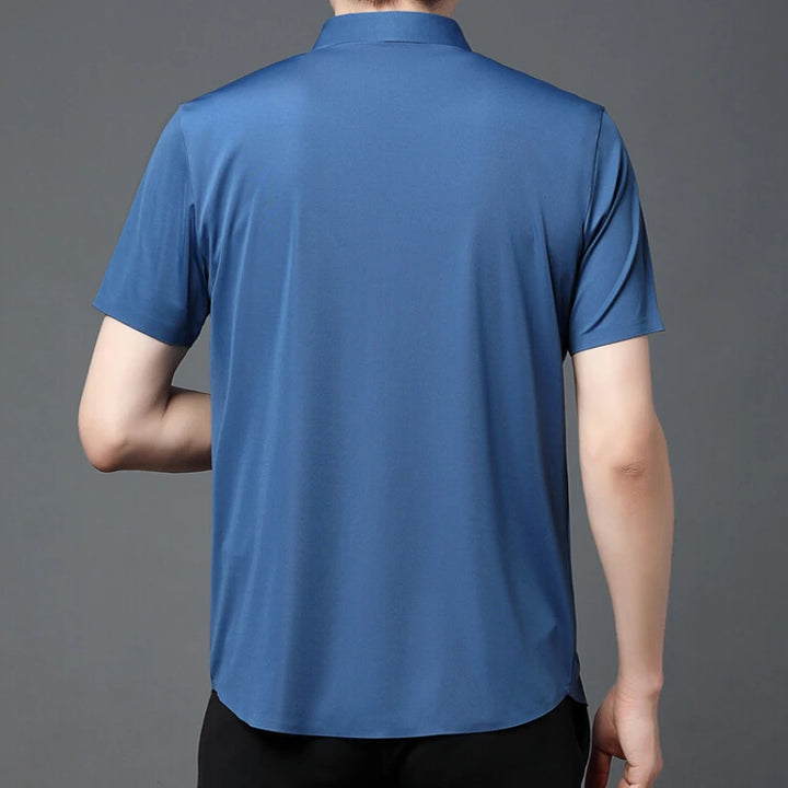 Men's Breathable Ultra Stretch Short Sleeve Business Casual Shirt-The Yellow Prime