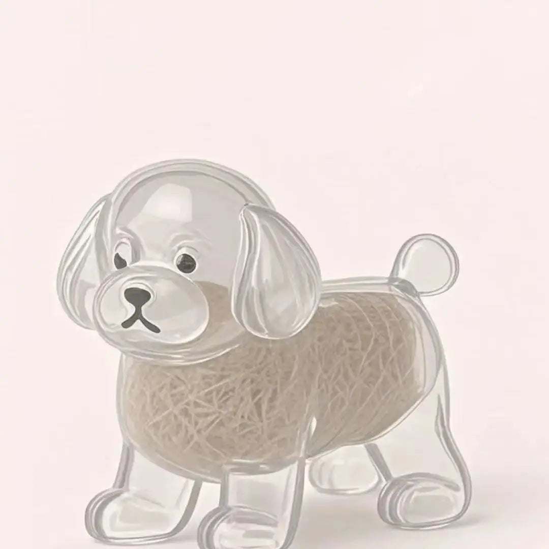 Women's Dog Hair Keepsake Keychain Clear Resin Pendant Charm-The Yellow Prime