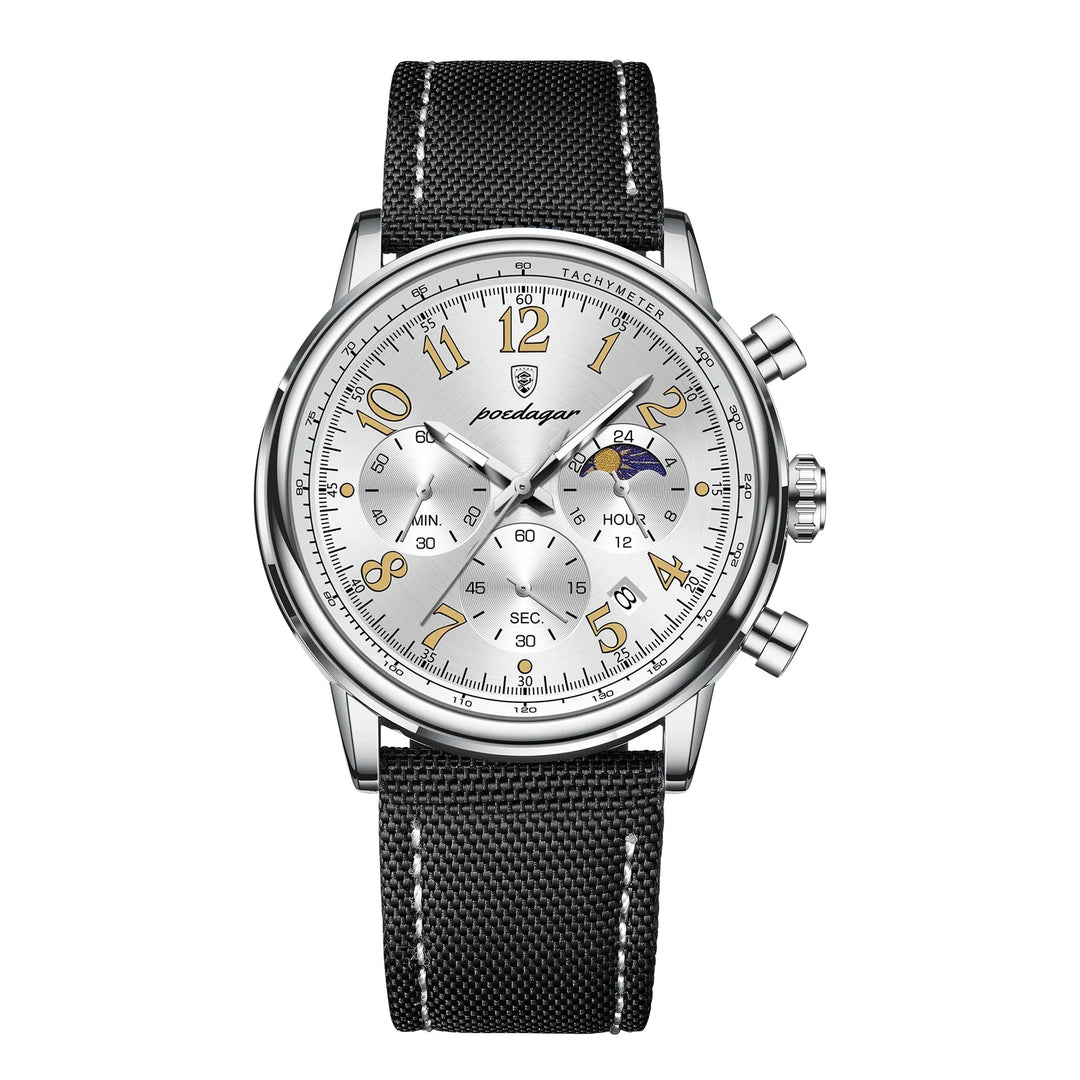 Men's Military Chronograph Watch with Waterproof Nylon Strap-The Yellow Prime