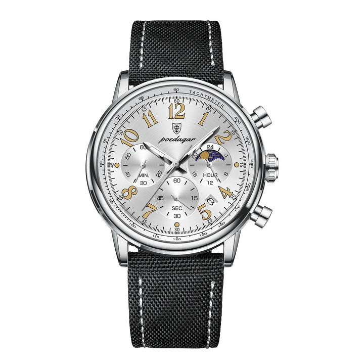 Men's Military Chronograph Watch with Waterproof Nylon Strap-The Yellow Prime