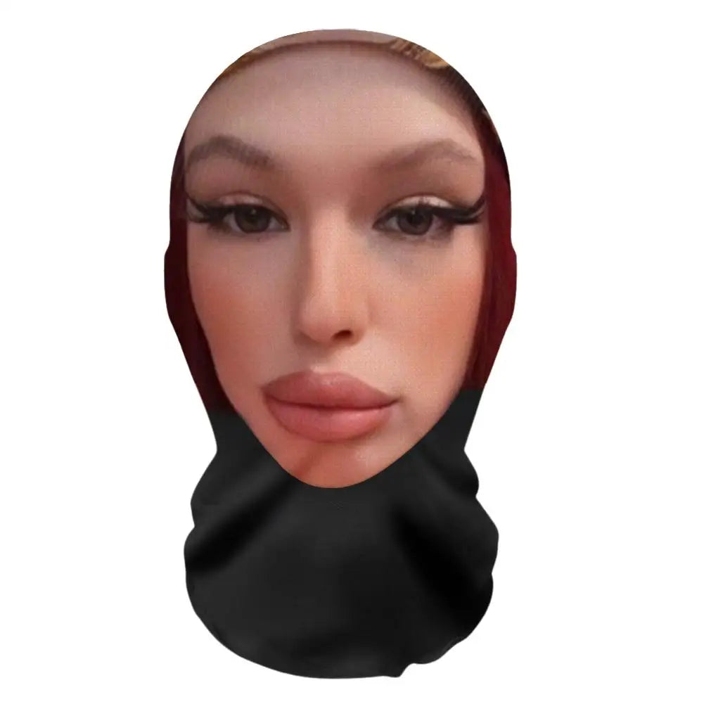 Halloweens morsomme 3D-printede heldekkende ansiktsmaske for kostymer og cosplay