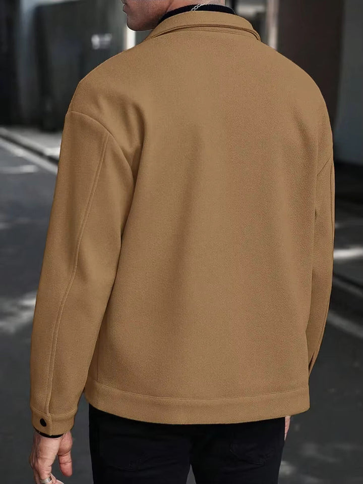 Evan | Men's Wool Button-Up Jacket