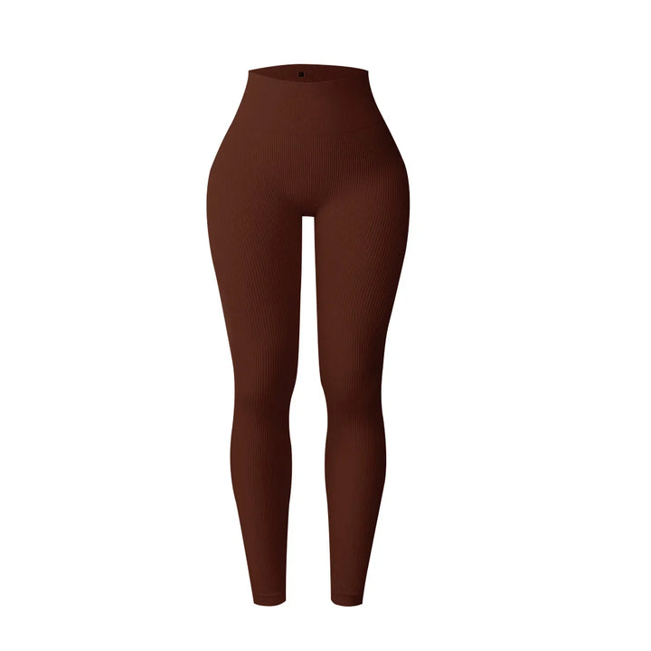 Dameslegging met hoge taille en zonder naden voor yoga, fitness en hardlopen