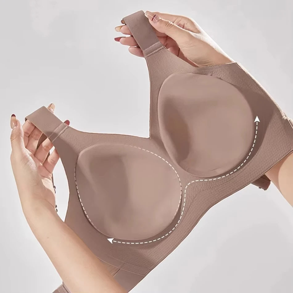Women's Seamless Thin Style Bra, No Wires, Anti-Sagging Support-The Yellow Prime