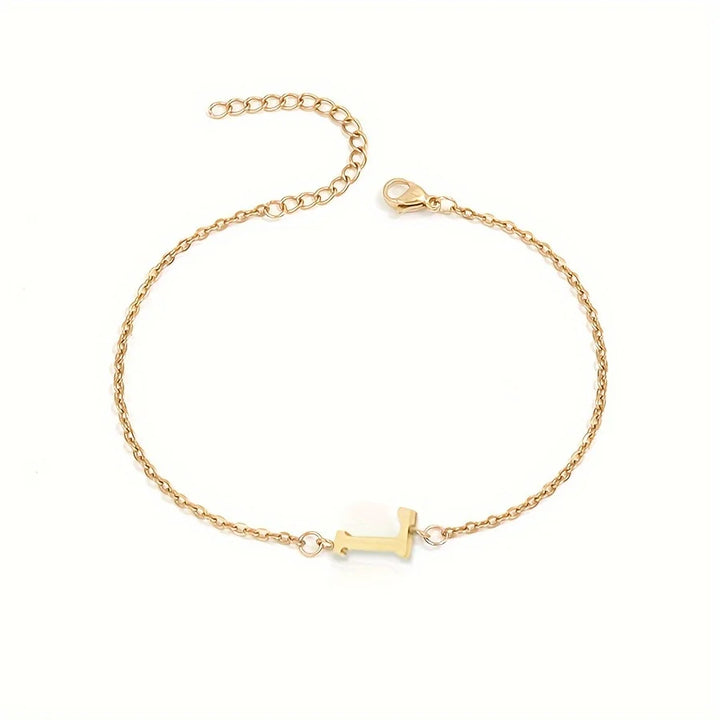[Women's Minimalist Elegant Initial Letter Bead Bracelet]-The Yellow Prime
