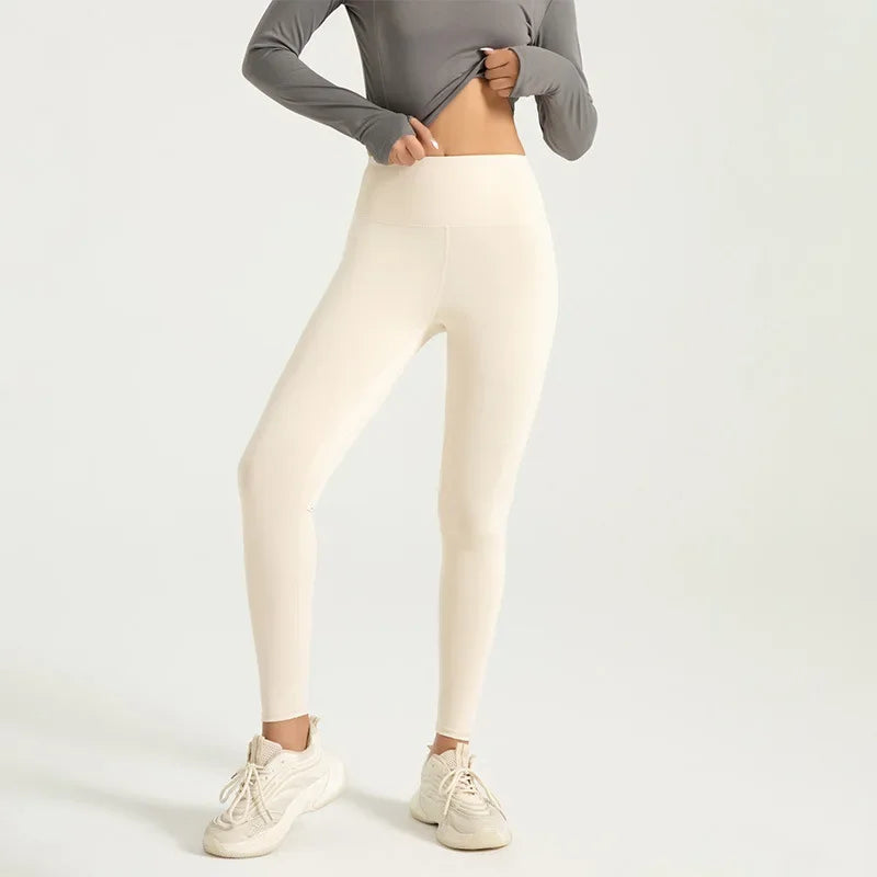 Leggings de ginásio Y2K de cintura subida para mulher, com efeito lifting no rabo