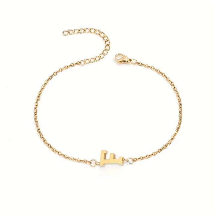[Women's Minimalist Elegant Initial Letter Bead Bracelet]-The Yellow Prime
