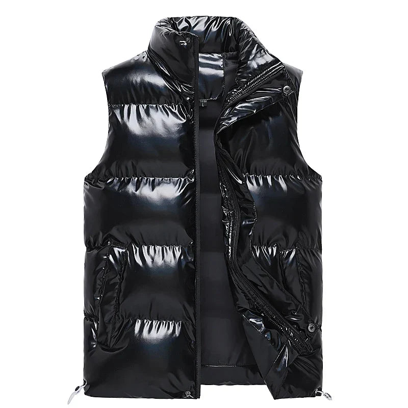 Men's Warm Quilted Down Vest - Duck Down for Winter